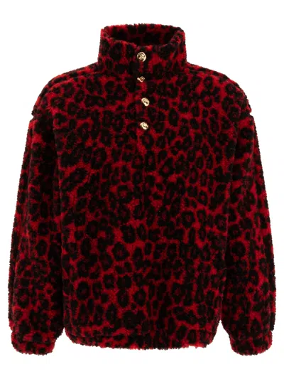 ALEXANDER MCQUEEN ALEXANDER MCQUEEN MEN LEOPARD PRINT FLEECE JACKET