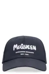 Alexander Mcqueen Alexander Mc Queen Mc Queen Graffiti Cap In Blue