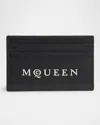 Alexander Mcqueen Card Holder With Logo In Black