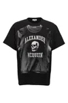 Alexander Mcqueen Logo Print T-shirt In Black