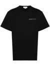 Alexander Mcqueen Men Logo T-shirt In Black