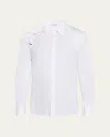 Alexander Mcqueen Structured Button-down Collar Shirt With Buckle In White