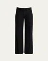 Alexander Mcqueen Men's Low-rise Evening Trousers In Black