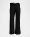 Alexander Mcqueen Men's Low-rise Evening Trousers In Black