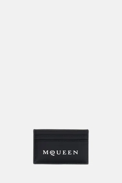 Alexander Mcqueen Men Mcqueen Card Case In Black