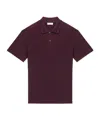 Alexander Mcqueen Men Polo Shirt With Logo On The Collar In Burgundy
