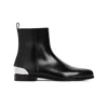 Alexander Mcqueen Leather Ankle Boots In Black