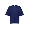 Alexander Mcqueen Men's Midnight Blue / Tonal Logo-print Cotton T-shirt In Blue