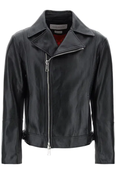 ALEXANDER MCQUEEN MEN'S NAPPA BIKER JACKET