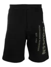 Alexander Mcqueen Alexander Mc Queen Mc Queen Graffiti Shorts In Blackkhaki