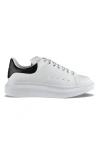Alexander Mcqueen Men White And Black Low-top Sneakers With Chunky Sole And Contrasting Heel Tab In  In White