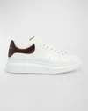 Alexander Mcqueen White Low-top Sneakers With Chunky Sole And Contrasting Heel Tab In Leather Man In Brown