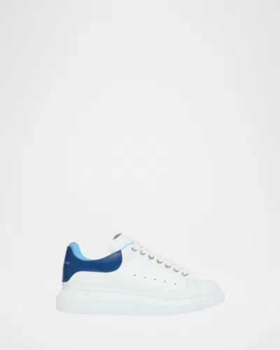 ALEXANDER MCQUEEN MEN'S OVERSIZED LEATHER DOUBLE-BACKSTAY SNEAKERS