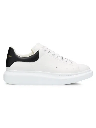 Alexander Mcqueen Oversized Leather Low-top Sneakers In White