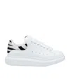 Alexander Mcqueen Zebra-panelled Leather Sneakers In Multi