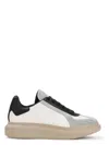Alexander Mcqueen Calf Leather Sneakers In Whtgreyblk
