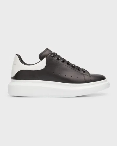 Alexander Mcqueen Larry Leather Sneakers With Logo Detail In Animal Print