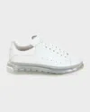 ALEXANDER MCQUEEN MEN'S OVERSIZED TRANSPARENT SOLE SNEAKERS