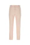 Alexander Mcqueen Delicate Hue Twill Pant In Pink