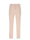 Alexander Mcqueen Delicate Hue Twill Pant In Pink