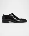 Alexander Mcqueen Mcqueen Jermyn Slip-on Wingtip Oxford In Black