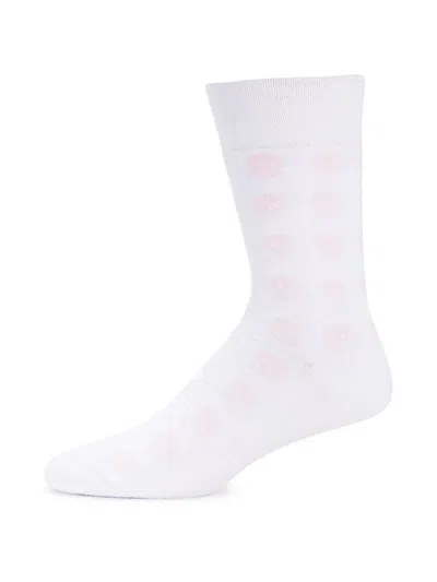 Alexander Mcqueen Men's Pattern Socks In Pink