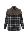Alexander Mcqueen Men Embroidered Cotton Shirt In Brown
