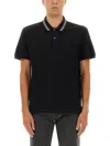 Alexander Mcqueen Polo Shirt With Logo On The Collar In Black