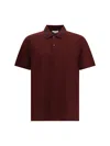Alexander Mcqueen Men Polo Shirt With Logo On The Collar In Brown