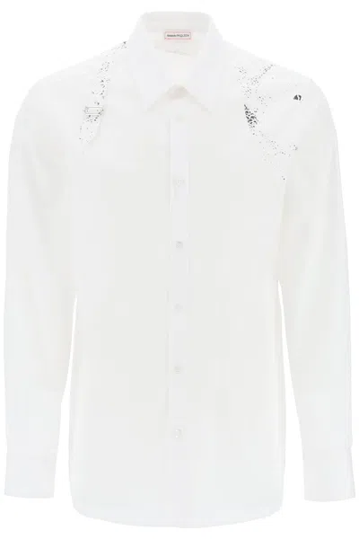 Alexander Mcqueen Men's Print Harness Shirt | 2024 Ss Collection In White