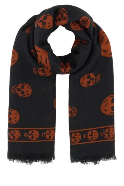 Alexander Mcqueen Men Printed Modal Blend Foulard