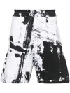 Alexander Mcqueen All Over Print Bermuda Shorts In Multicolor