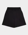 Alexander Mcqueen Men's Relaxed Cotton Pull-on Shorts In Black