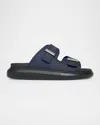 Alexander Mcqueen Men's Rubber Double-buckle Sandals
