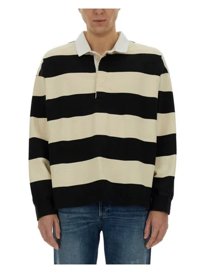 ALEXANDER MCQUEEN MEN'S RUGBY POLO T-SHIRT | SIZE MEDIUM | 809764 COLOR QXABW1080