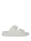 Alexander Mcqueen Men Sandalo Hybrid Double Buckle In White