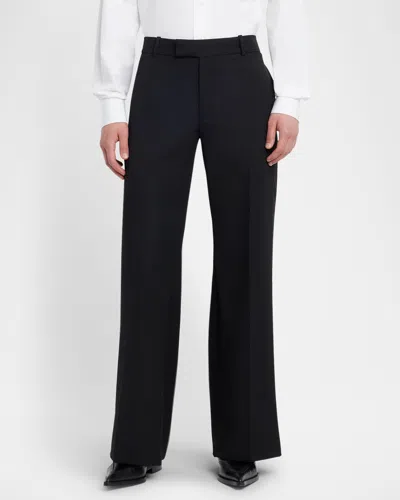 Alexander Mcqueen Oversized Tailored Pants In Black
