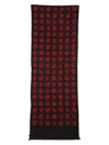 Alexander Mcqueen Scarf With Jacquard Pattern In Neutral