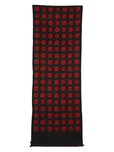 ALEXANDER MCQUEEN MEN'S SCARF WITH JACQUARD PATTERN