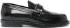 Alexander Mcqueen Contrast-stitching Leather Loafers In Black