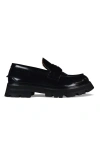 Alexander Mcqueen Men Seal Loafers In Black