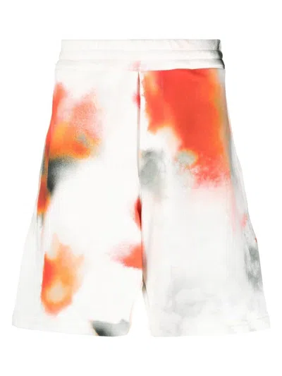 ALEXANDER MCQUEEN MEN'S SHORTS FLORAL ALLOVER PRINT