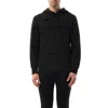 Alexander Mcqueen Men's Shredded Hoodie In Black