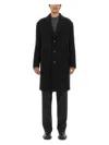 Alexander Mcqueen Single-breasted Coat In Black