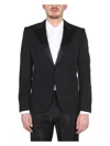 Alexander Mcqueen Single-breasted Suit Jacket In Black