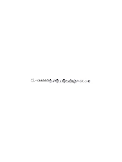Alexander Mcqueen Men Skull Bracelet In Metallic