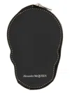 Alexander Mcqueen Men's Skull Card Holder In Black