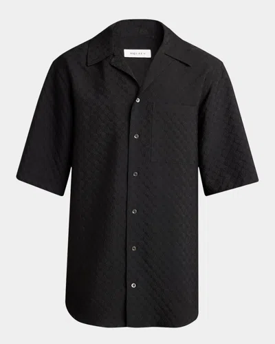 ALEXANDER MCQUEEN MEN'S SKULL JACQUARD PAJAMA SHIRT