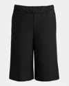 Alexander Mcqueen Skull Jacquard Pattern Shorts In Nero/nero