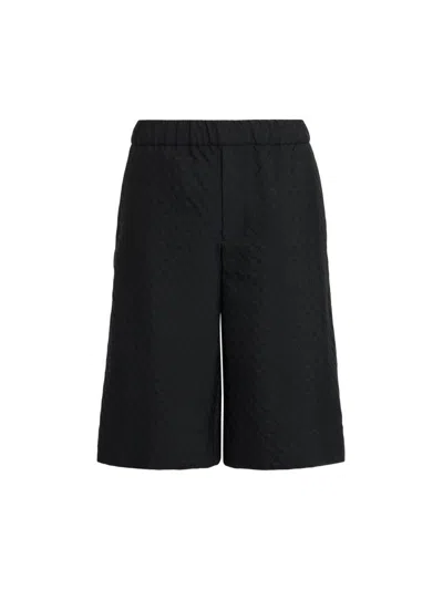 Alexander Mcqueen Alexander Mc Queen Skull Jacquard Pattern Shorts In Black